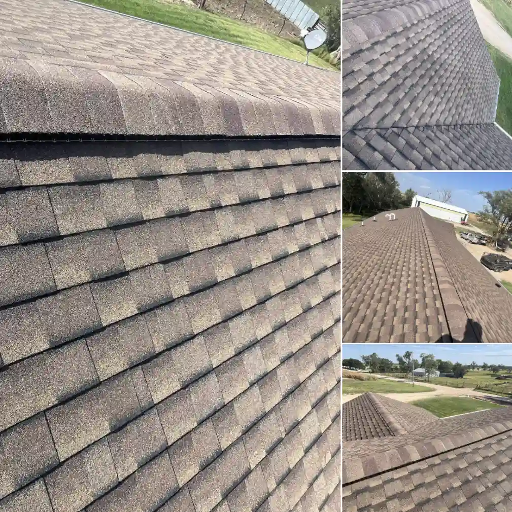 Class 4 impact-resistant shingle installation by expert Bismarck Roofing Company