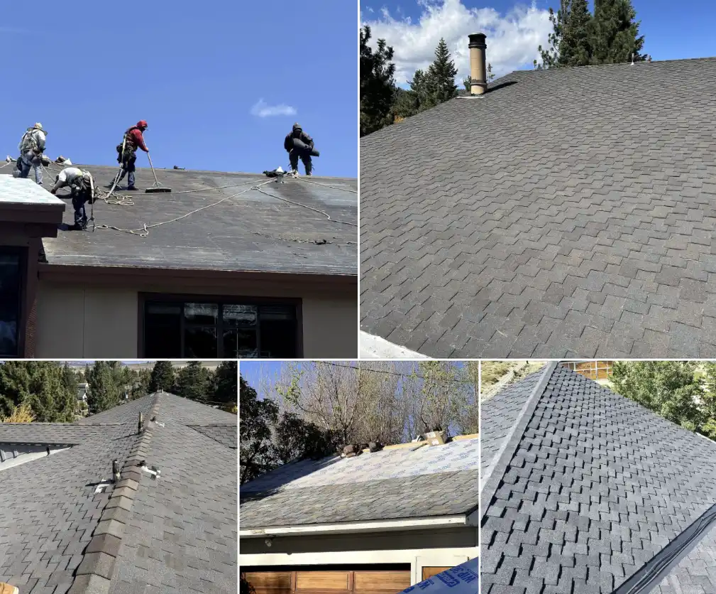 Hail damage roof inspection and repair work in Bismarck, North Dakota