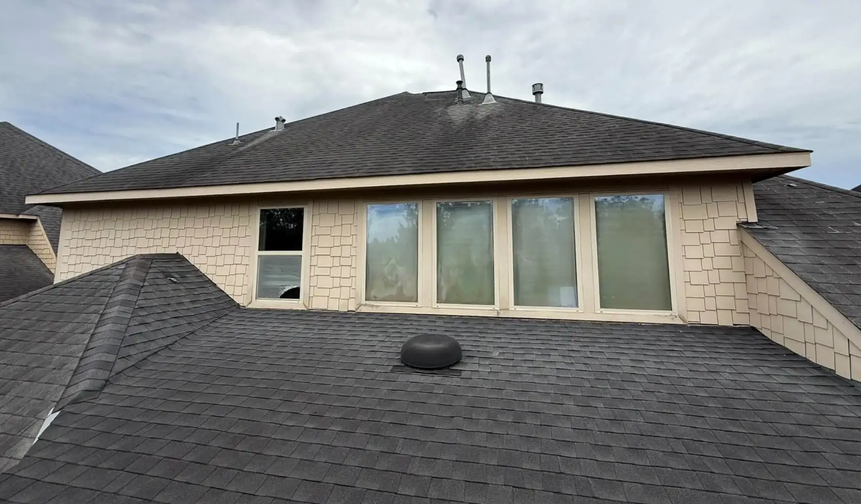 Exterior roof inspection of a Bismarck, North Dakota home